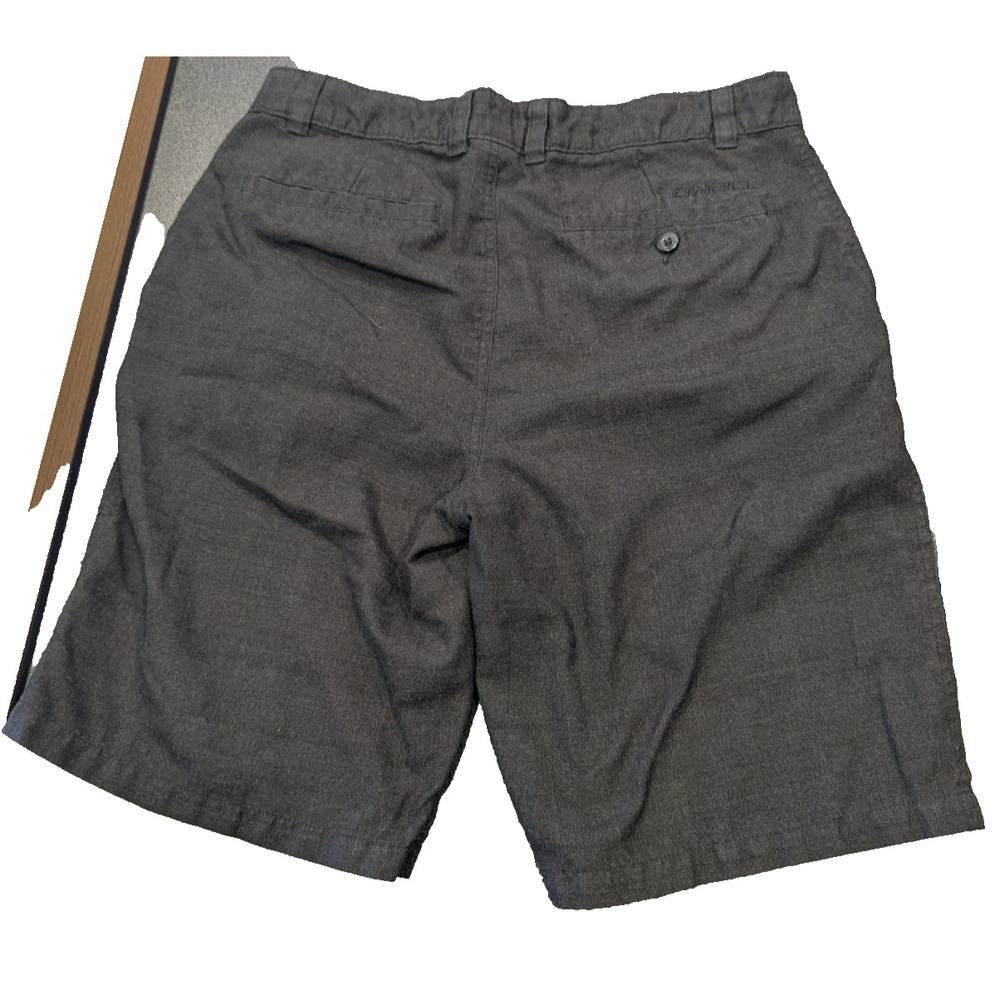 Oneill Mens Size 32 Black Classic Fit Casual Flat Front Chino‎ Shorts - Picture 2 of 4